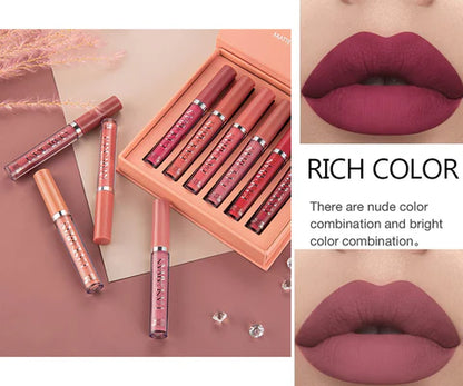 6 Pcs Matte Liquid Lipsticks